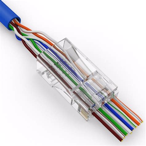 paquete  conectores plug rj  cable bobina red utp