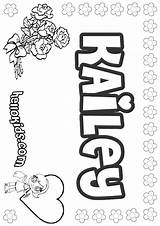 Kailey Coloring Color Pages Print Hellokids Online Names sketch template