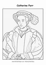 Colouring Catherine Parr Pages Tudor Coloring Anne Boleyn Queens Activityvillage Kings Henry Viii Wives Kids Seymour Jane Cleves Visit Portrait sketch template