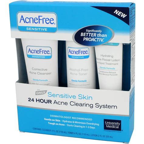 acnefree  hour acne clearing sensitive skin kit