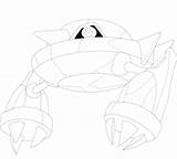 Pokemon Pages Metagross Mega Coloring Metang Template sketch template