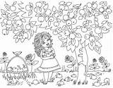 Orchard Ecoloring Kunjungi sketch template