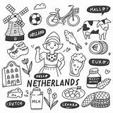 Holanda Conjunto Dibujado sketch template