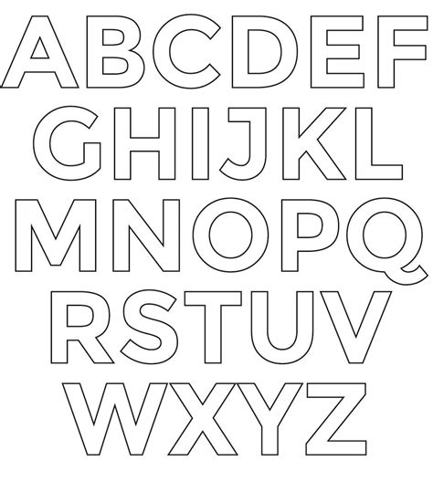 printable alphabet letters giant block letters gambaran