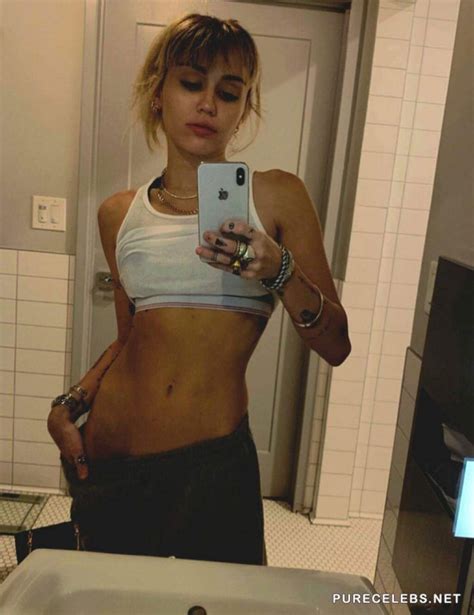 Miley Cyrus New See Through And Underwear Selfie Photos