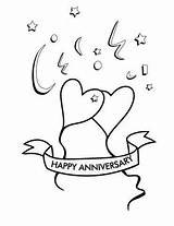 Anniversary Happy Coloring Pages Wedding 50th Colouring Kids Drawing Color Cards Card Sketch Printables Birthday Popular Mom Sketchite Parties Dad sketch template