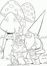 Coloring Pages Gnome Kiezen Bord David sketch template