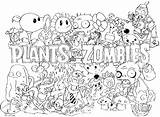 Plants Zombies Vs Coloring Color Print Kids Beautiful Pages sketch template