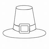 Hat Pilgrim Coloring Printable Pages Coloringpages Version sketch template