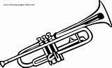 Trumpet Amusement sketch template