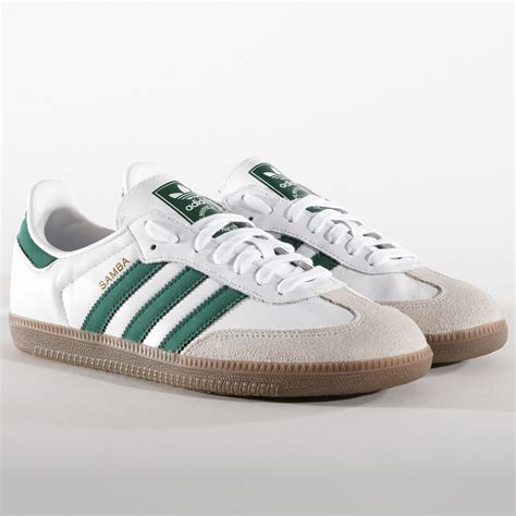 adidas originals baskets samba og  footwear white collegiate green crystal white