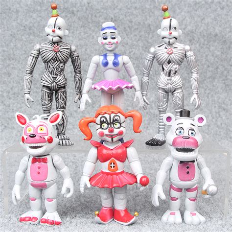 anime five nights at freddy s pvc action figures toys 6pcs set fnaf