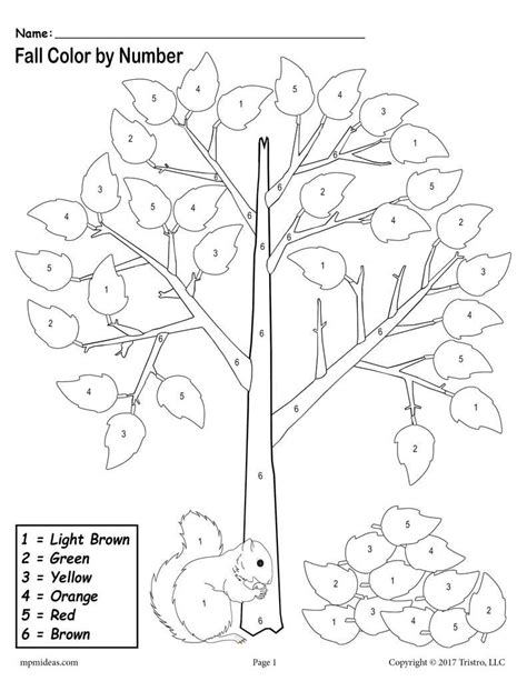 fall coloring pages  number fieltros patiki