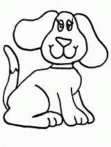 Dog Coloring Pages Cartoon Library Clipart Colouring sketch template