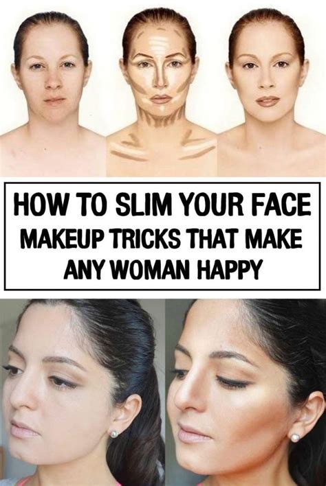 how to slim your face makeup tricks that make any woman happy
