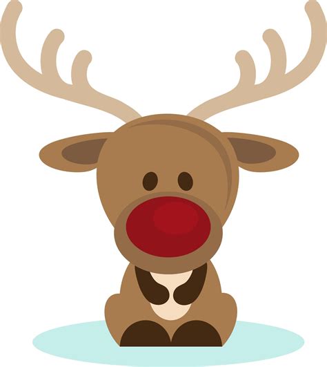 cute christmas reindeer clipart wikiclipart
