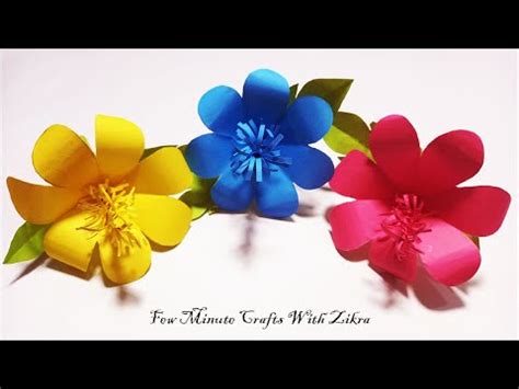 hibiscus paper flower making colorful hibiscus papercraft