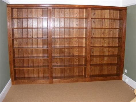 fitted oak bookcase james curley furniture  joinery