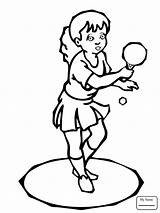 Ping Pong Kids Coloring Pages Playing Clipartmag Boys Clipart sketch template