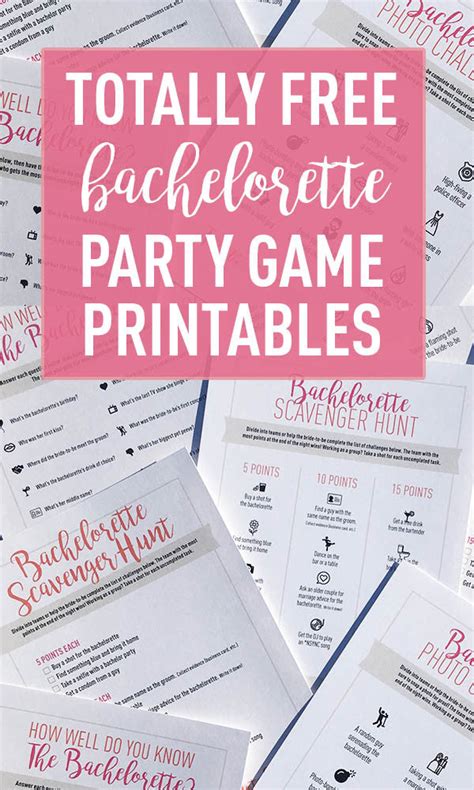4 totally free bachelorette party game printables stag and hen