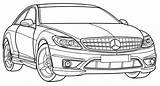 Mercedes Colouring Cls Panamera 색칠 공부 Carscoloring 출처 sketch template