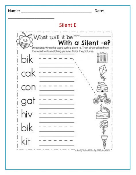 printable silent  worksheets  printable worksheets