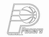 Pacers Indiana Stencils Freestencilgallery sketch template