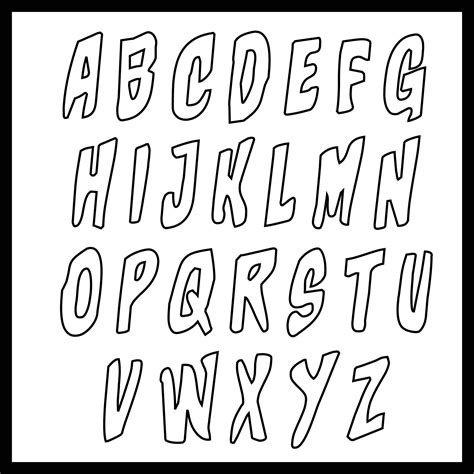 large printable letter stencils  printable bubble letter