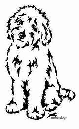 Goldendoodle Labradoodle Svg Dog Silhouette Clipart Doodle Golden Drawing Perros Puppies Tattoo Perro Puppy Clip Cricut Cliparts Silueta Hund Hair sketch template