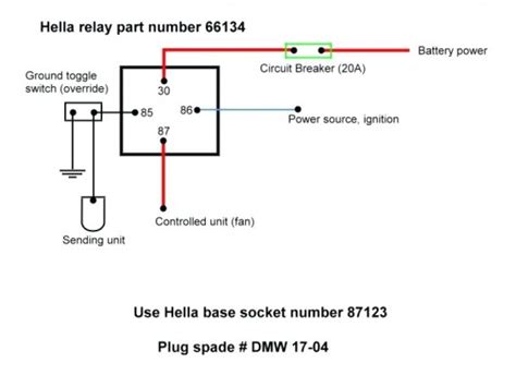 fan relay electric diagram