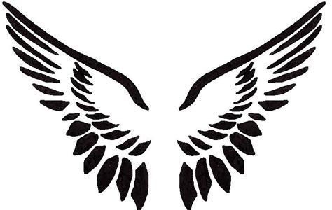 Simple Tribal Angel Wings Clipart Best