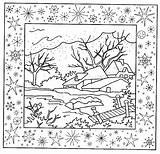 Paesaggio Invernale sketch template