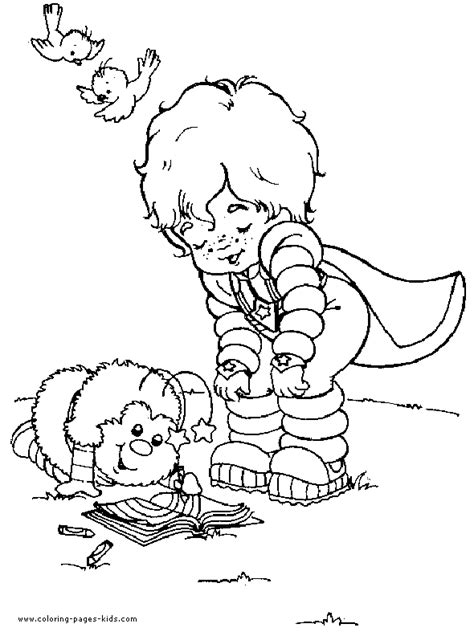 rainbow brite color page coloring pages  kids cartoon characters