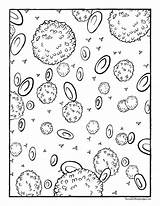 Blood Cells Loving Coloring sketch template