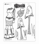 Stamps Dylusions Stamp Dyan Reaveley Joann Colouring sketch template