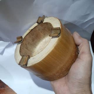 jual asbak bambu bongkotan tebal kuat  kokoh shopee indonesia