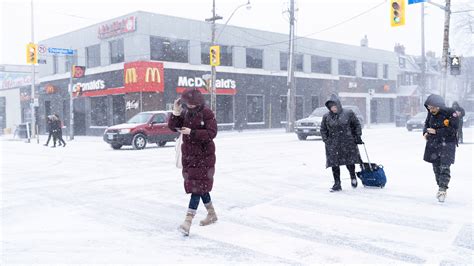 winter weather wreaks havoc  canada   york times