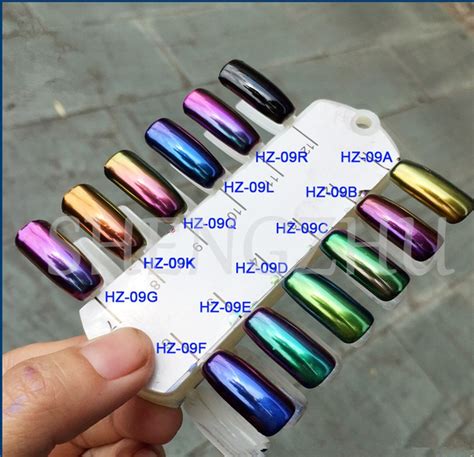 high grade chameleon chrome nails powder holographic mirror powder nails pigment sequins