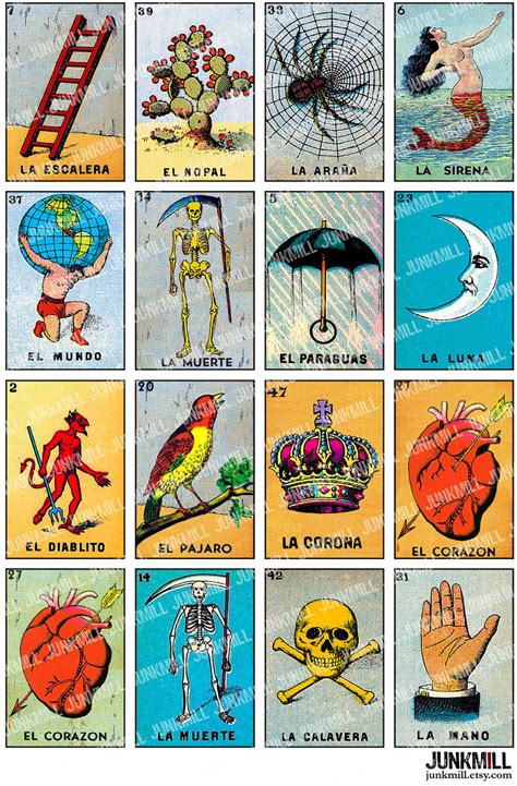 Free Printable Mexican Loteria Cards Printable Cards