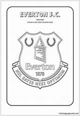 Everton Coloring Pages Logo Soccer Club Logos Cool Liverpool City Madrid Drawing Real Football Fc Do Printable Color Clubs Futbol sketch template