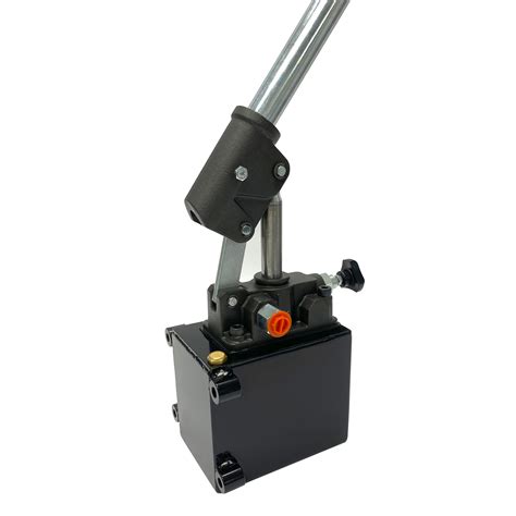 hydraulic piston hand pump  cid  release knob  single acting cylinder  qrt tank