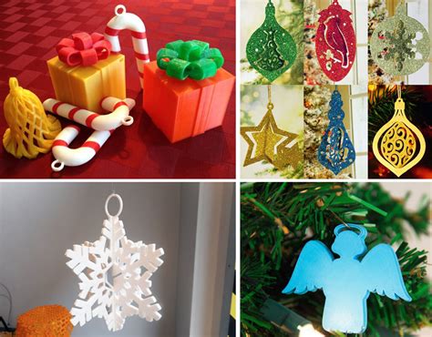 printed ornaments  decorations  christmas
