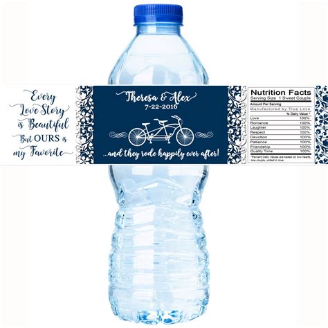 wedding water bottle labels personalized water bottle labels