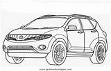 Nissan Murano Disegno Autos2 Malvorlage Automobili Transportmittel Trasporto Mezzi Kategorien sketch template