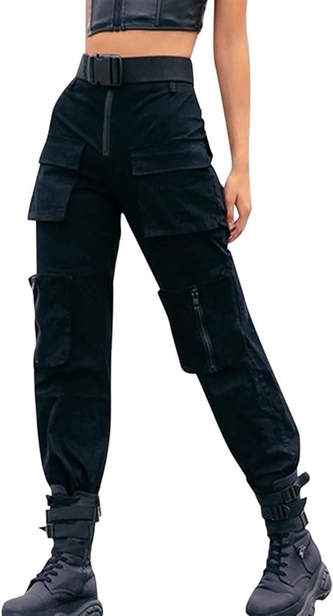 Women S Cargo Pants Work Wear Combat Trousers Cargo Long Pants 6 Pocket