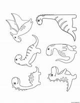 Cute Coloring Dinosaur Dinos Preschoolers Pages Printable Print sketch template