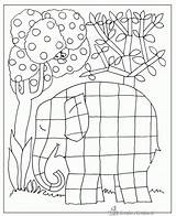 Coloring Elmer Pages Mckee David Popular sketch template