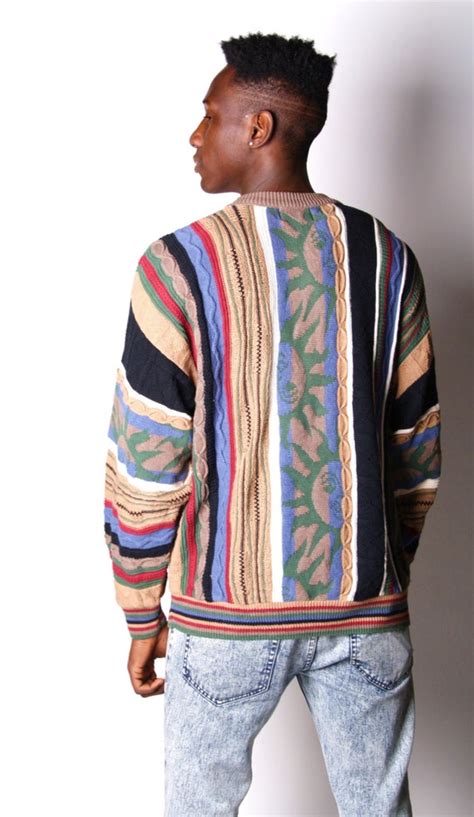 vintage men s 90s coogi style cosby notorious b i g