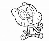 Gumball Coloring Pages Watterson Machine Amazing Pice Cliparts Drawing Anais Tv Getdrawings Template Getcolorings Clip Color Print Colo Avondale Style sketch template