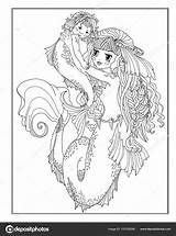 Kolorowanki Syreny Mermaids sketch template